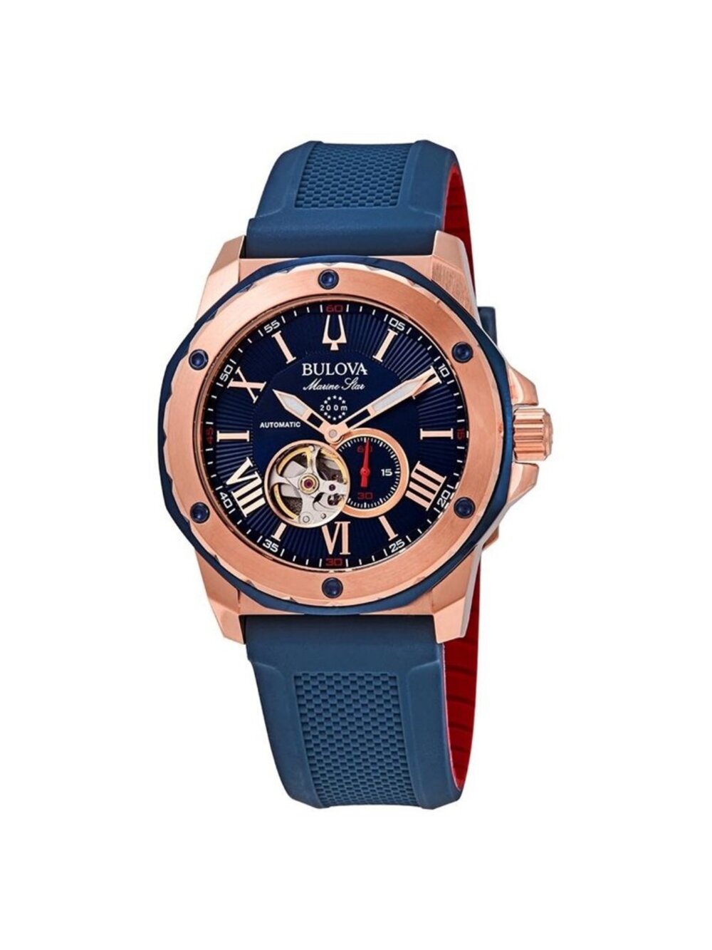 NWT Bulova Marine Star Automatic Blue Dial Men's Watch
